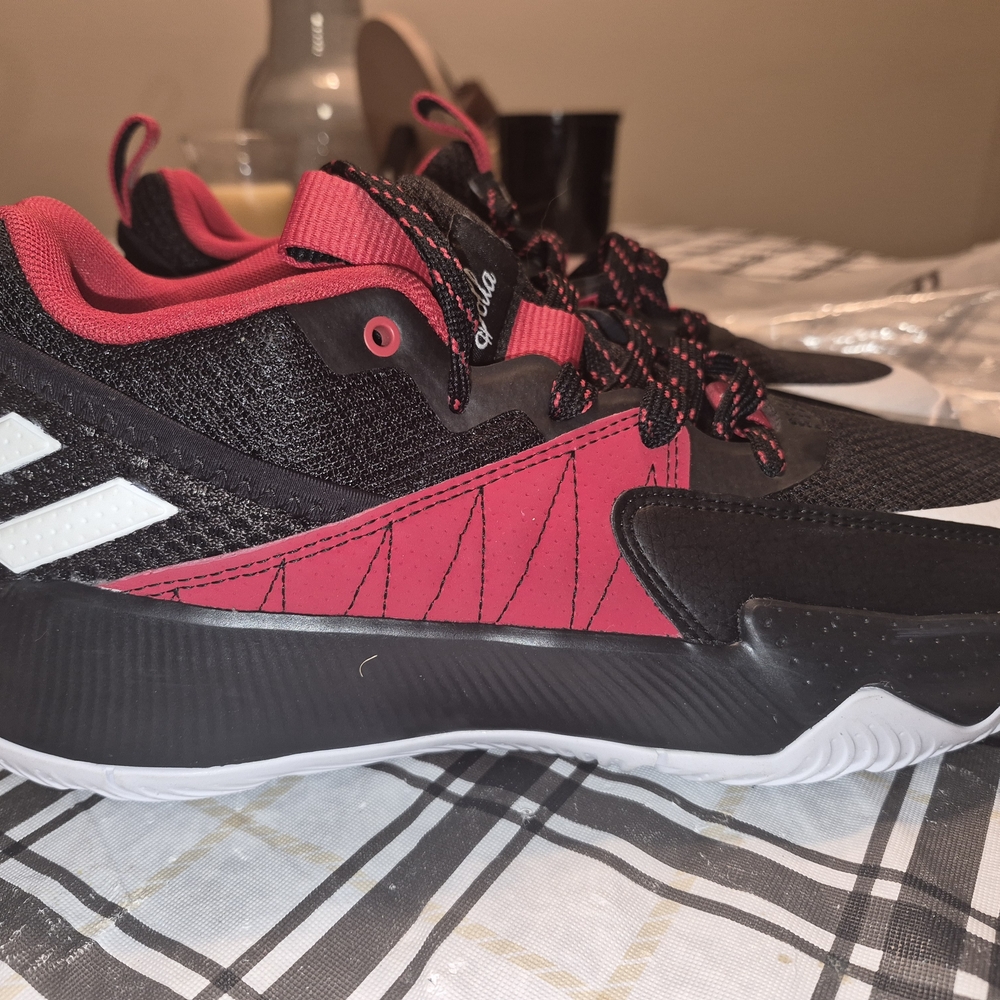 Dynamic Mens Black and Red Sneakers